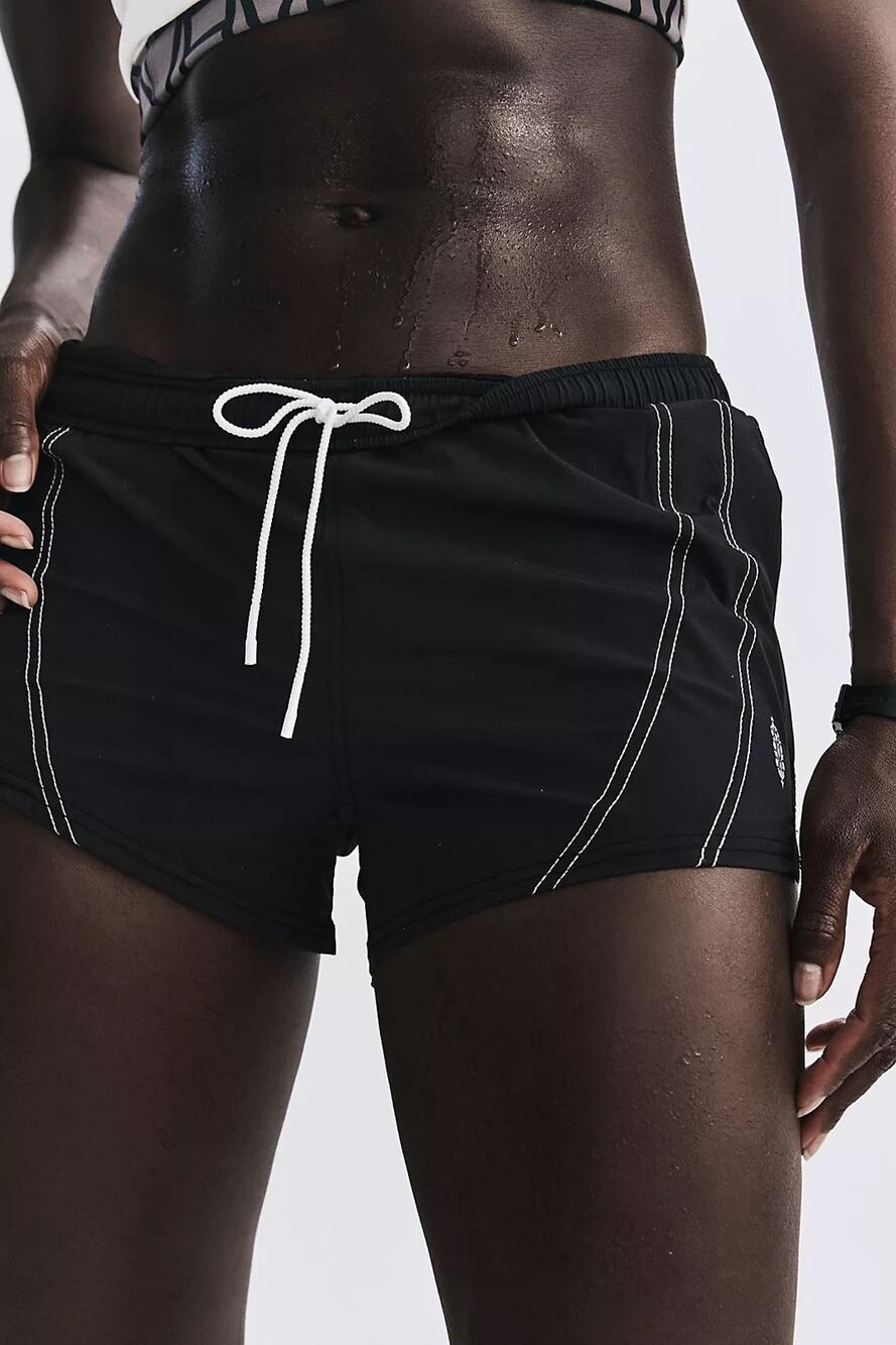 Free People Marathon Run Shorts- black, Large